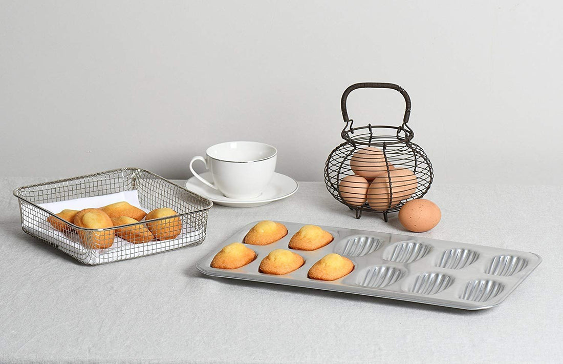 Gobel - 15.5 x 8.6" Tin Madeleine Stamped Mould Sheet - 164710