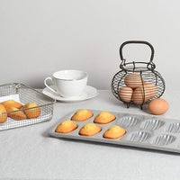 Gobel - 15.5 x 8.6" Tin Madeleine Stamped Mould Sheet - 164710