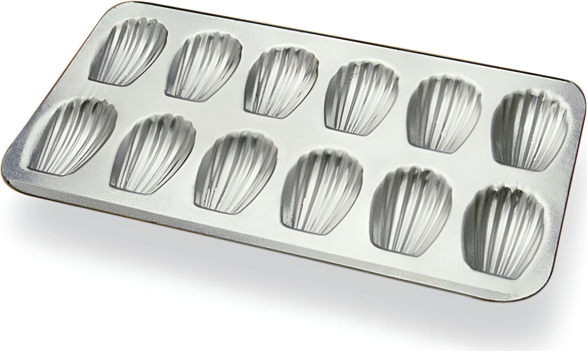 Gobel - 15.5 x 8.6" Tin Madeleine Stamped Mould Sheet - 164710