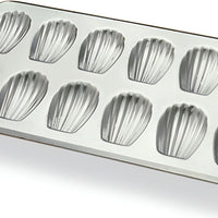 Gobel - 15.5 x 8.6" Tin Madeleine Stamped Mould Sheet - 164710