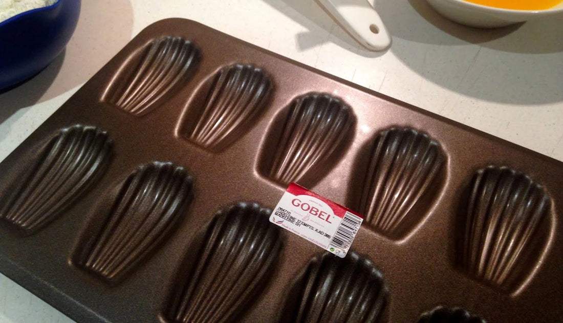 Gobel - 15.5"x5" 20-Compartment Nonstick Madeleine Sheet Stamped - 264510