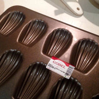 Gobel - 15.5"x5" 20-Compartment Nonstick Madeleine Sheet Stamped - 264510