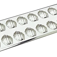 Gobel - 15.5"x5" Tin Madeleine Stamped Mould Sheet - 164510