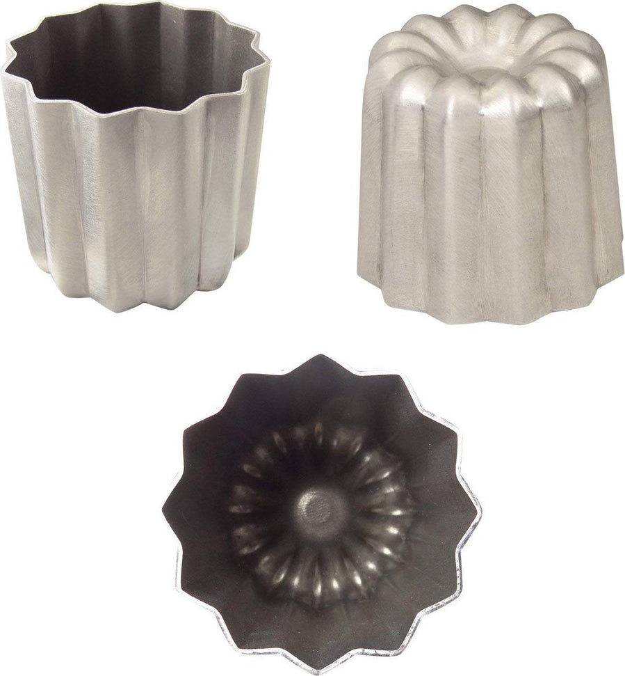 Gobel - 2.2" x 2" Canele Bordelais Non-stick Aluminum Mold - 729530