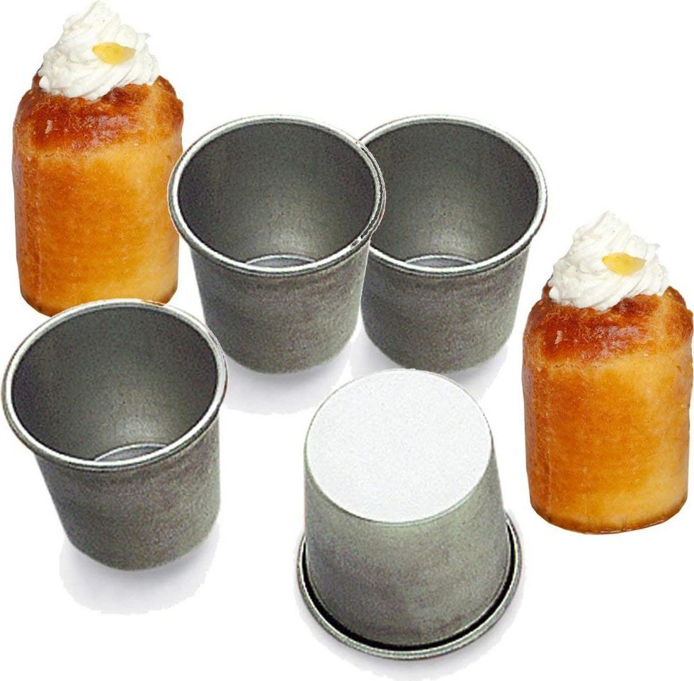 Gobel - 2.4 x 2.4" Nonstick Rum Baba/Dariole Round Mold - 129810