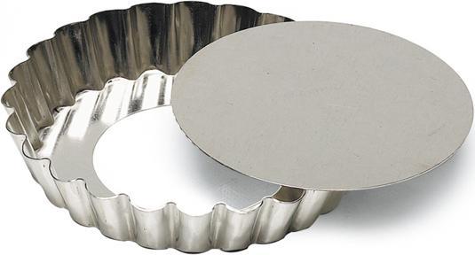 Gobel - 4.7x0.8" Tin Quiche LB Fluted Round Mold - 193480