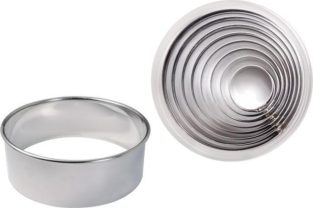 Gobel - 8 PC Pastry Cutters with Round Edge (1.3" to 4") - 880101