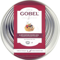 Gobel - 8 PC Pastry Cutters with Round Edge (1.3" to 4") - 880101