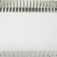 Gobel - 9" x 9" x 1" Tart LB Fluted Square Mold - 126810