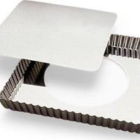 Gobel - 9" x 9" x 1" Tart LB Fluted Square Mold - 126810