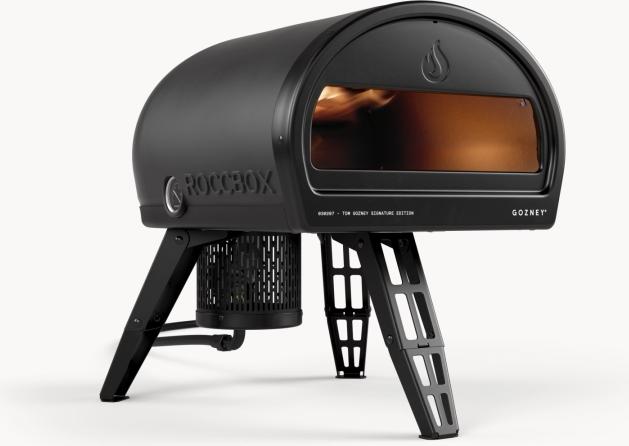 Gozney - Roccbox Outdoor Pizza Oven, 12" Pizza, Propane with wood option - Black - GRPBKUS1615