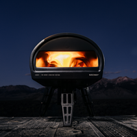 Gozney - Roccbox Outdoor Pizza Oven, 12" Pizza, Propane with wood option - Black - GRPBKUS1615
