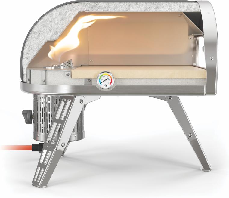 Gozney - Roccbox Outdoor Pizza Oven, 12" Pizza, Propane with wood option - Black - GRPBKUS1615