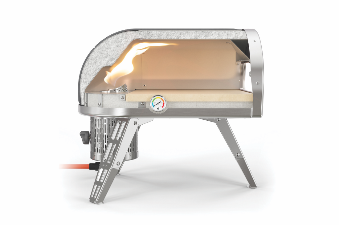 Gozney - Roccbox Outdoor Pizza Oven, 12" Pizza, Propane with wood option - Black - GRPBKUS1615