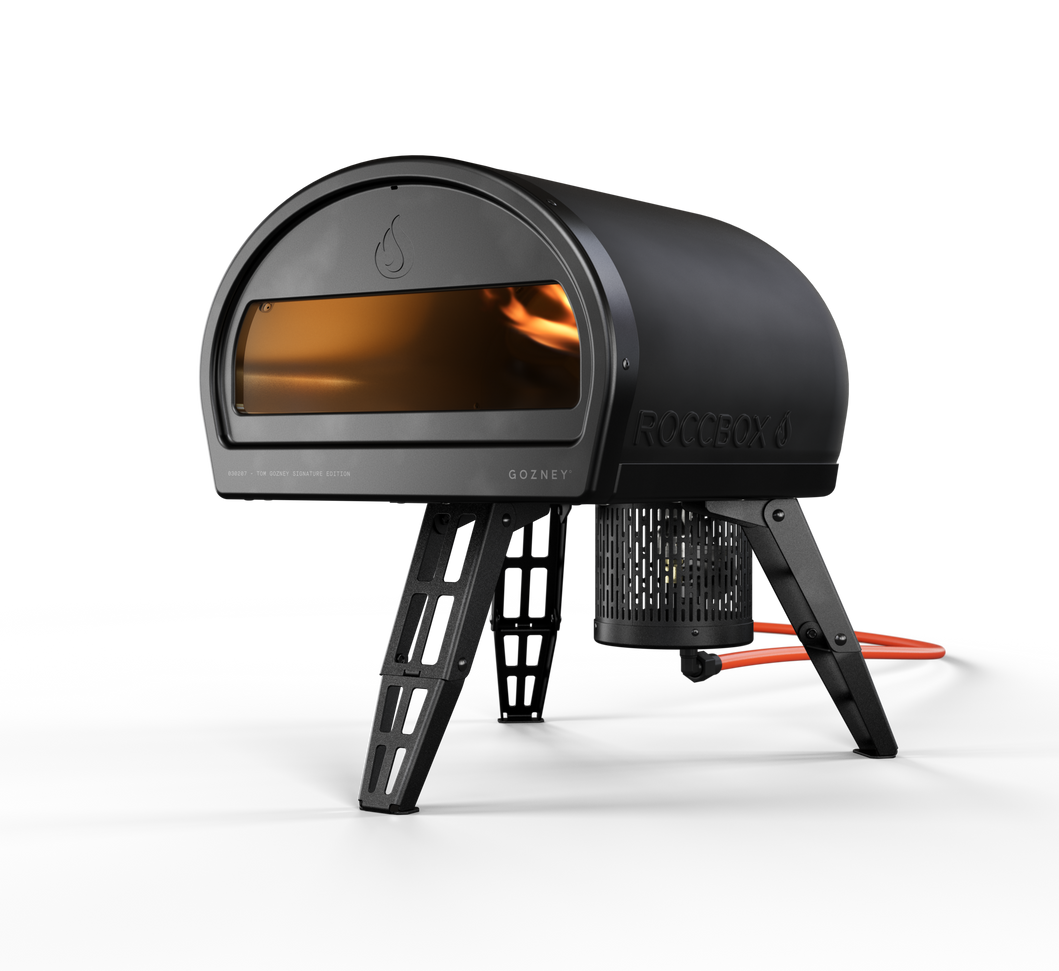 Gozney - Roccbox Outdoor Pizza Oven, 12" Pizza, Propane with wood option - Black - GRPBKUS1615