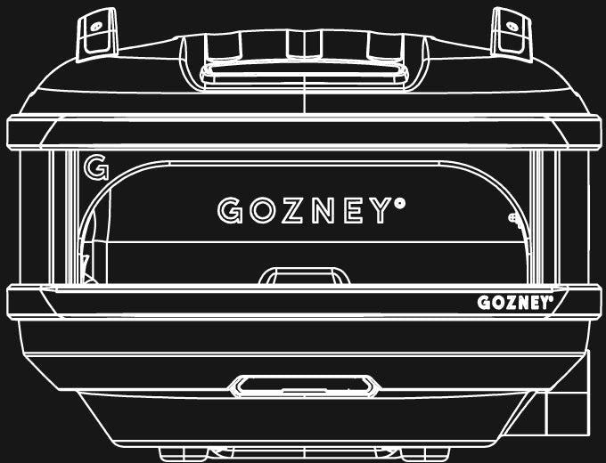 Gozney - Tread Outdoor Pizza Oven, 12" Pizza, Propane - Off Black - GTPOBUS1225