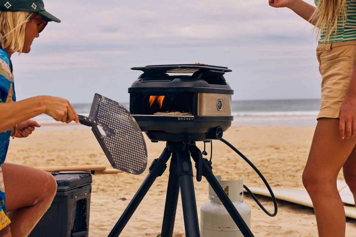 Gozney - Tread Outdoor Pizza Oven, 12" Pizza, Propane - Off Black - GTPOBUS1225