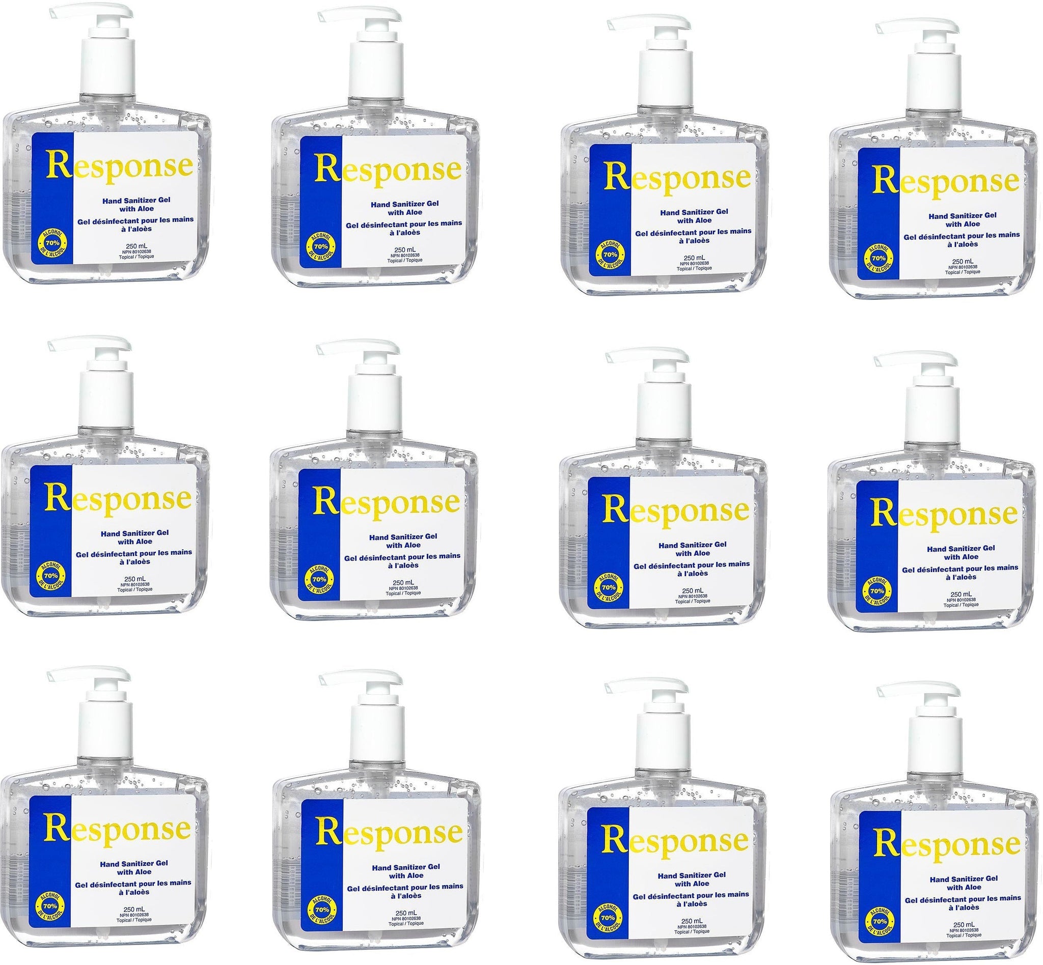 Grime Eater - 250 ml 1st Response Liquid Hand Sanitizer with Pump, 70% Alcohol - 88-02