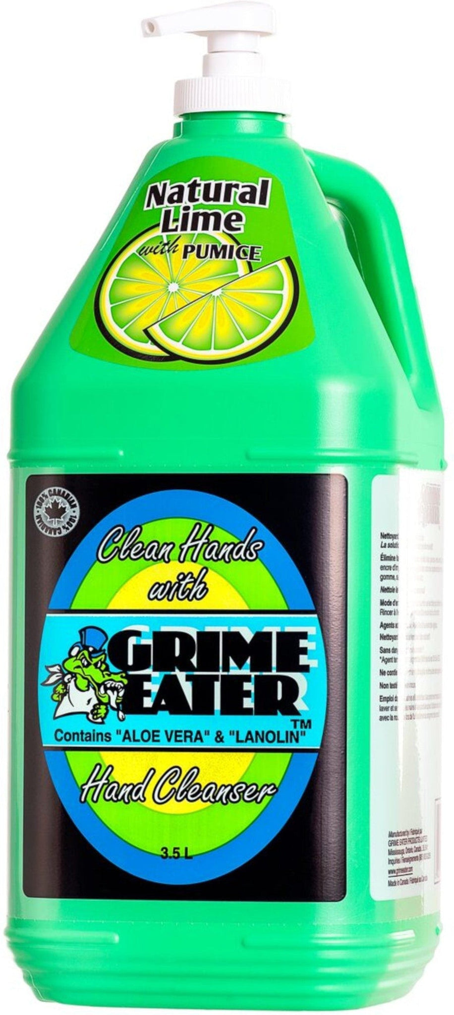 Grime Eater - 3.5 L Natural Lime with Pumice Bottle, 4 Pumps, 4 Bottles/Case - 50-04