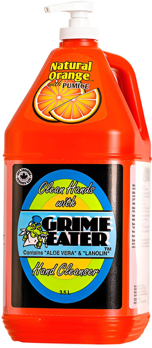 Grime Eater - 3.5 L Natural Orange Hand Cleaner with Pumice Jug (No Pump), 4Jug/ Cs - 12-00