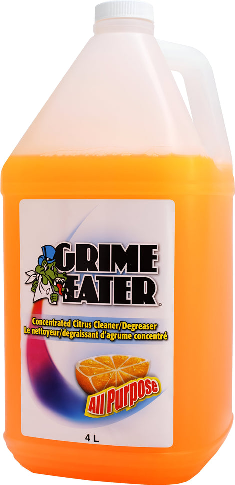 Grime Eater - 4L Citrus All Purpose Concentrated Cleaner/Degreaser, 4Jug/Cs - 33-00