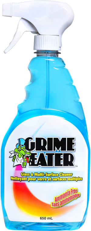 Grime Eater - 650 ml Glass & Multi-Surface Cleaner with Trigger Sprayer, 6 Bottles/Case - 34-01