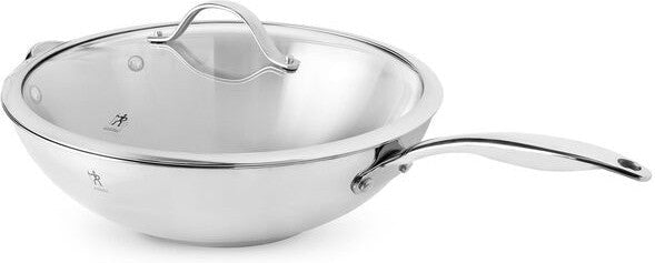 HENCKELS - Aragon 12.5" Stainless Steel Wok With Lid - 1022149