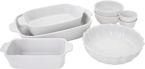 HENCKELS - Ceramic 8 PC White Bakeware Set - 1021841