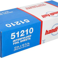 HFA - 12" x 10.75" Silver Foil Popup Sheets, 500/bx - 51210