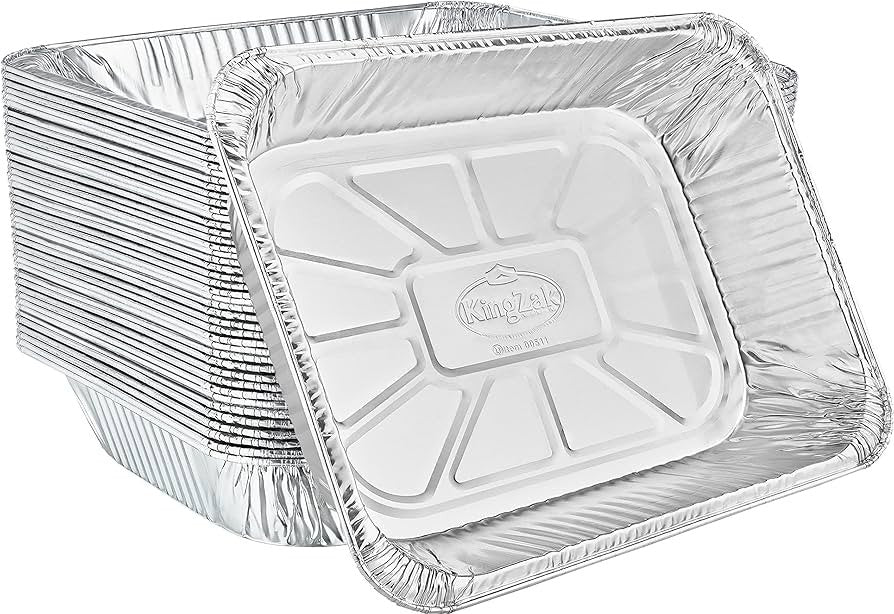 HFA - 1/4 Sheet Foil Full Curl Cake Pan, 100/Case - 309-45-100
