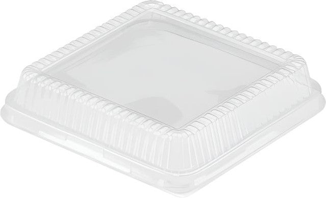HFA - 8" Plastic Dome Lid Fits For Square Container, 500/Cs - 4048DL-500