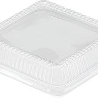 HFA - 8" Plastic Dome Lid Fits For Square Container, 500/Cs - 4048DL-500
