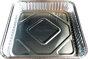 HFA - 8" Square Foil Cake Pan, 500/Cs - 4048-35-500