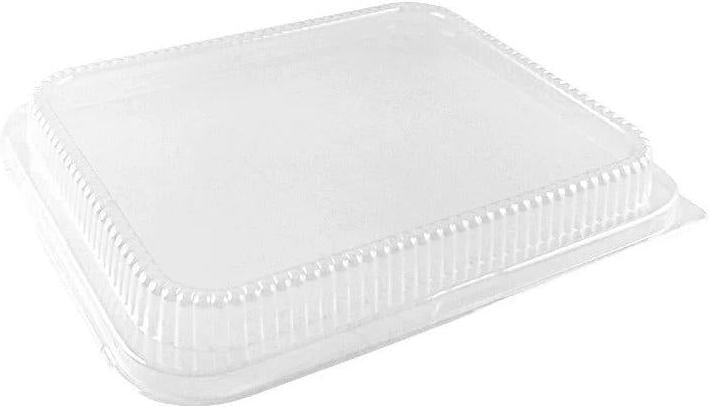 HFA - Clear Low Dome Lid For Half Size Aluminium Steam Table Pan, 100/Cs - 321LDL-100