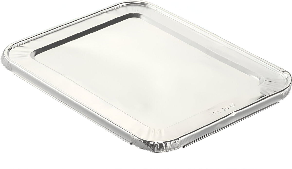 HFA - Full Curl Foil Lid For 1/2 Foil Containers, 100/Cs - 2049-30-100FC