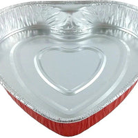 HFA - Large Heart Shaped Foil Pan, 100/Cs - 339-30-100