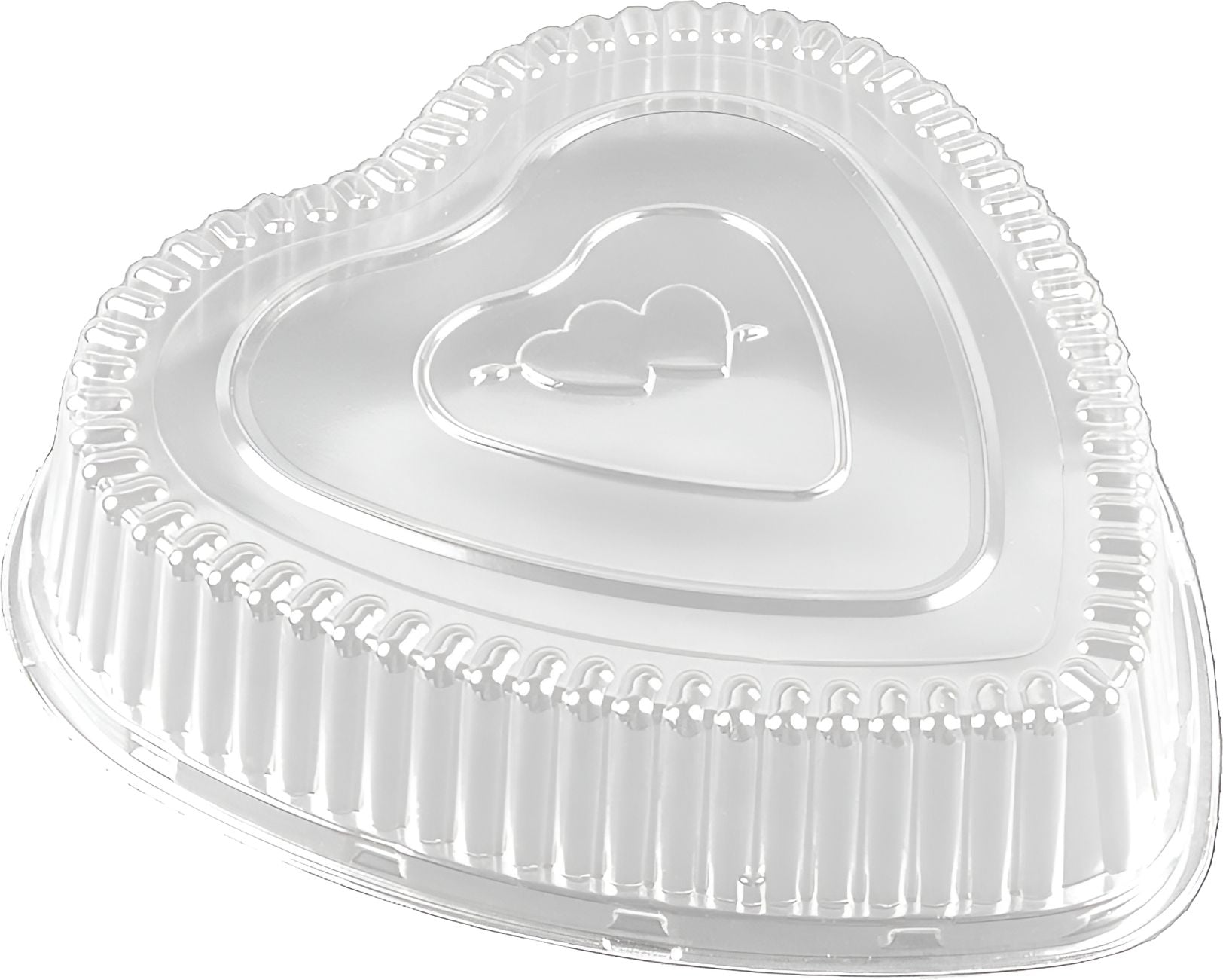 HFA - Plastic Dome Lid For 339-30 Heart Shaped Pan, 100/Cs - 339DL-100