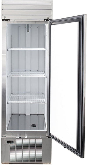 Habco - 23.9" Single Solid Swing Door Freezer with Stainless Steel Xterior - SF24HCSX