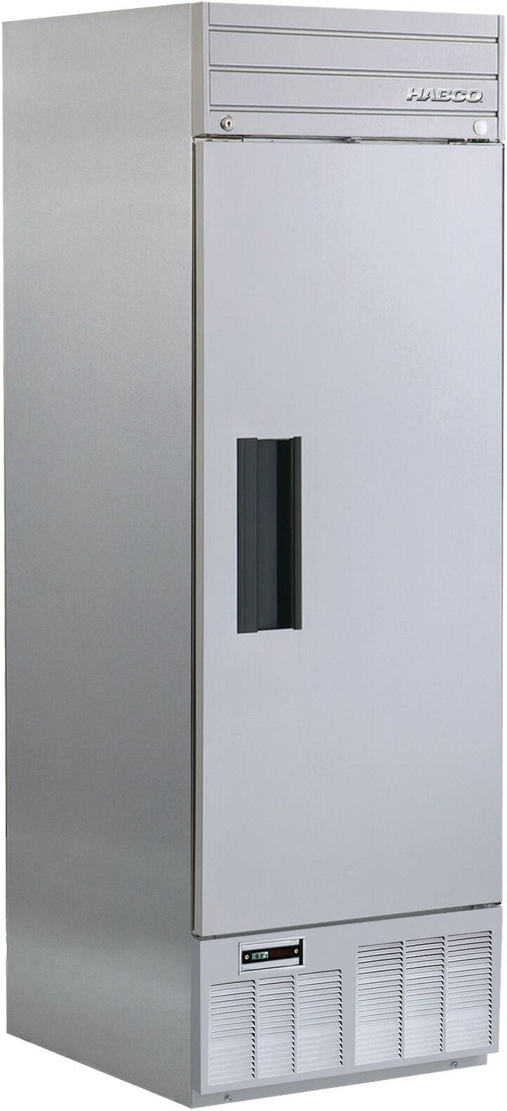 Habco - 23.9" Solid Single Swing Door Refrigerator with Stainless Steel Xterior - SE24HCSX