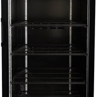 Habco - 30.5" Full-Height Single Swing Door Black Merchandiser Refrigerators - ESM28HCTD-BLK