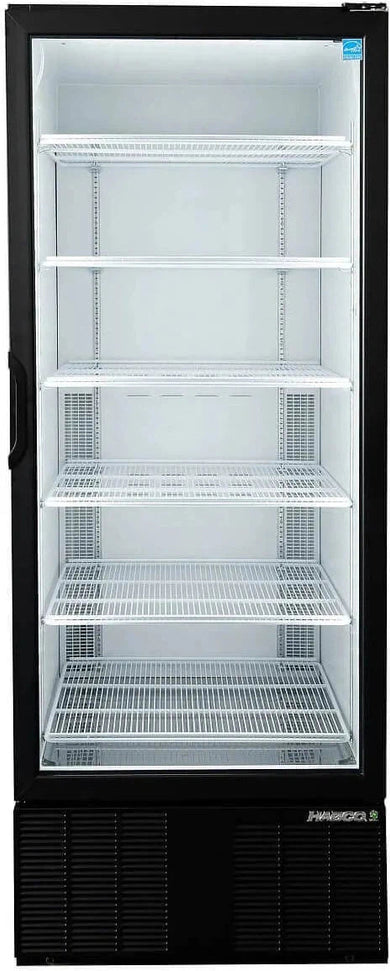 Habco - 30.5" Full-Height Single Swing Door White Merchandiser Refrigerators - ESM28HCTD