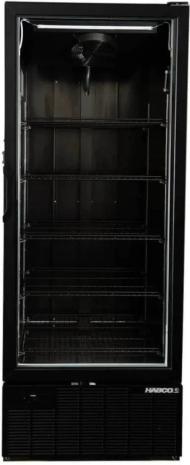 Habco - 30.5" Single Door Full Height Black Froze Space Merchandiser Freezer - SF28HCBATDM