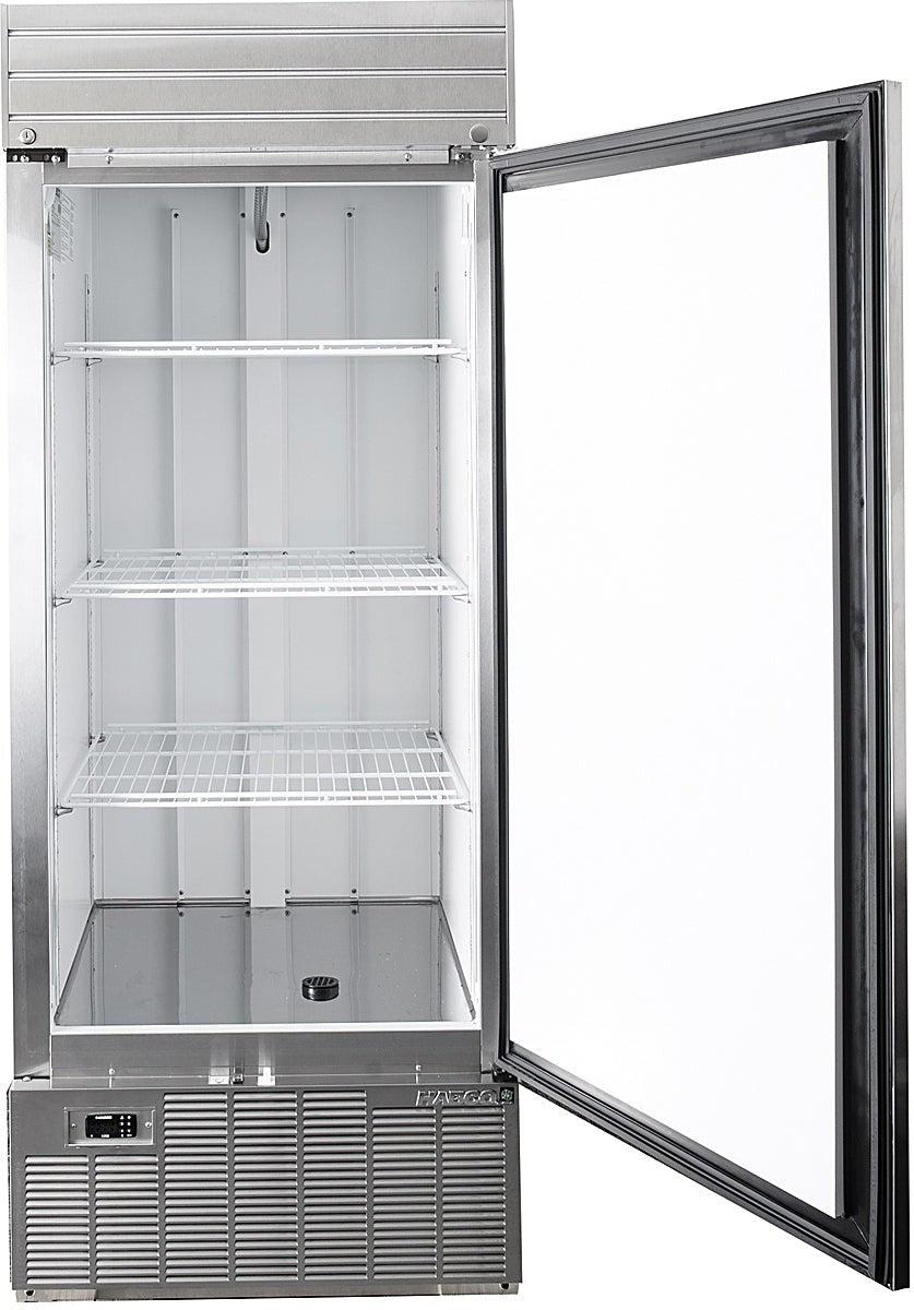 Habco - 30.5" Single Solid Swing Door Freezer Stainless Steel Xterior - SF28HCSX - DISCONTINUED