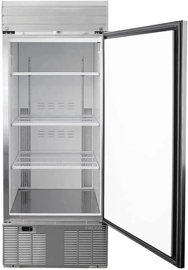 Habco - 30.5" Solid Single Swing Door Refrigerator with Stainless Steel Xterior - SE28HCSX