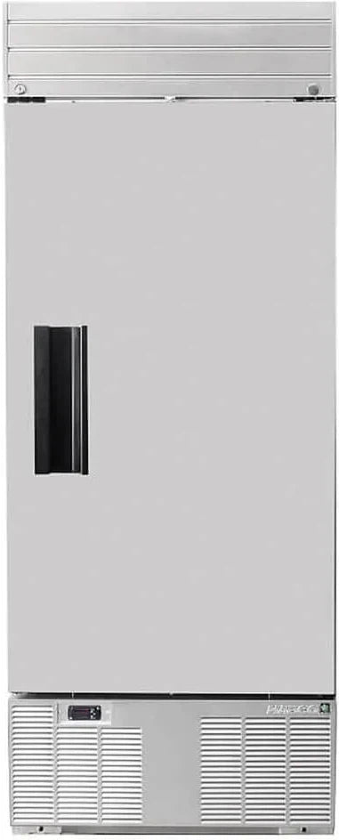 Habco - 30.5" Solid Single Swing Door Refrigerator with Stainless Steel Xterior - SE28HCSX - DISCONTINUED