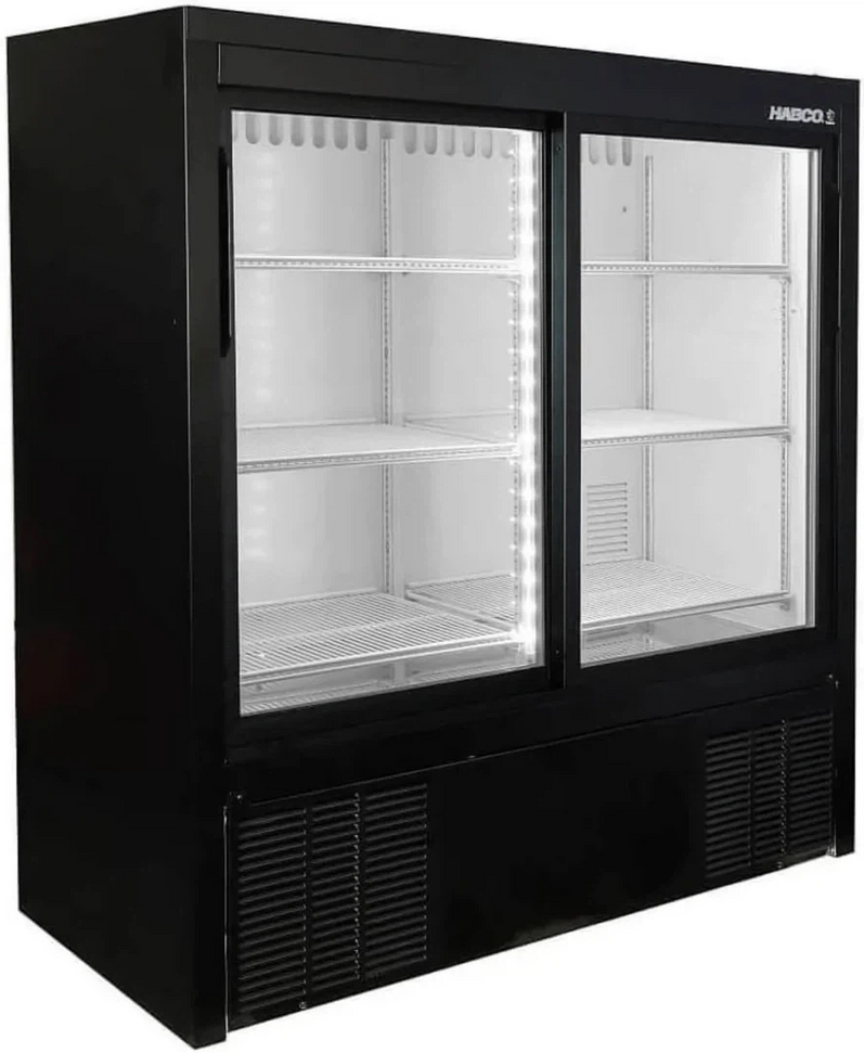 Habco - 47" Double Sliding Door Impulse Cold Space Merchandiser - ESM14SL48HC