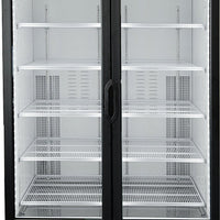Habco - 47.5" Double Glass Swing Door Cold Space Merchandiser Refrigerators - ESM46HC