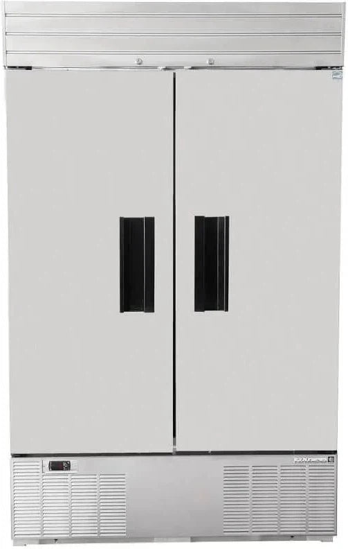 Habco - 47.5" Double Solid Swing Door Refrigerator with Stainless Steel Xterior - SE46HCSX - DISCONTINUED