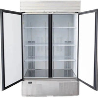 Habco - 47.5" Double Solid Swing Door Refrigerator with Stainless Steel Xterior - SE46HCSX - DISCONTINUED