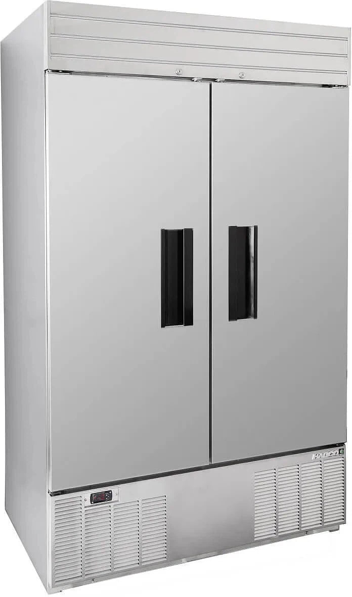 Habco - 47.5" Double Solid Swing Door Refrigerator with Stainless Steel Xterior - SE46HCSX - DISCONTINUED